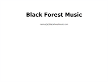 Tablet Screenshot of blackforestmusic.com
